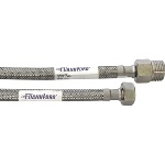 DIANHIDRO - FLESSIBILE INOX MODELLO PROLUNGATO  CM. 25