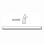 DIANHIDRO - RICAMBIO PROFILO ORIZZONTALE LINEA OXYGEN AD ANGOLO