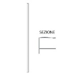 DIANHIDRO - RICAMBIO PROFILO A MURO PER LINEA OXYGEN AD ANGOLO E CIRCOLARE