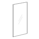 DH    VETRO FISSO DELLA NICCHIA GTN per cm 150