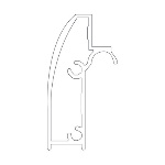 DIANHIDRO - PROFILO ORIZZONTALE BOX ANGOLO ESSENTIAL