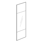 DH    VETRO SERIGRAFATO FISSO GSB1 per cm 90