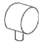 DIANHIDRO - MANOPOLA P/ART. 100-PAF-B/ 100-PALI-B/N