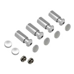 ATON - KIT INSTALLAZIONE TERMOARREDO DESIGN CROMO TUBI TONDI