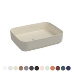 NYMO  LAVABO D'APPOGGIO RETTANGOLARE INFINITY Tortora Opaco  L. 50 cm