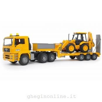 Mezzo cantiere Bruder 02776 Man Bilico Man tga con scavatore JCB