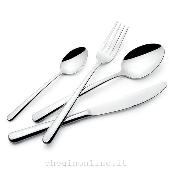 Lagostina Ambra - Set Posate 24 Pezzi/6 Persone