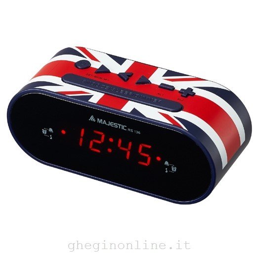 New Majestic RS-136 radio Orologio Digitale Multicolore