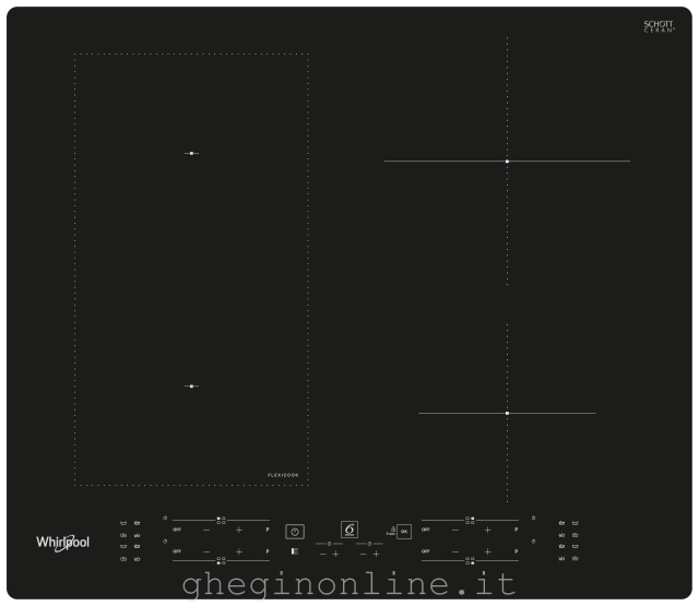 Whirlpool WL B8160 NE Nero Da incasso 59 cm Piano cottura a induzione 4 Fornello(i)