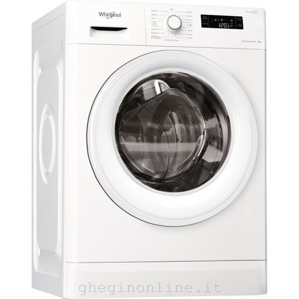 Whirlpool FWF 81284W IT lavatrice Libera installazione Caricamento frontale 8 kg 1200 Giri/min Bianco