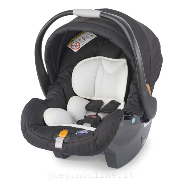 Chicco Key Fit (Group 0+) Seggiolino per Automobile 0+ (0 - 13 kg; 0 - 15 mesi) Nero, Grigio, Bianco