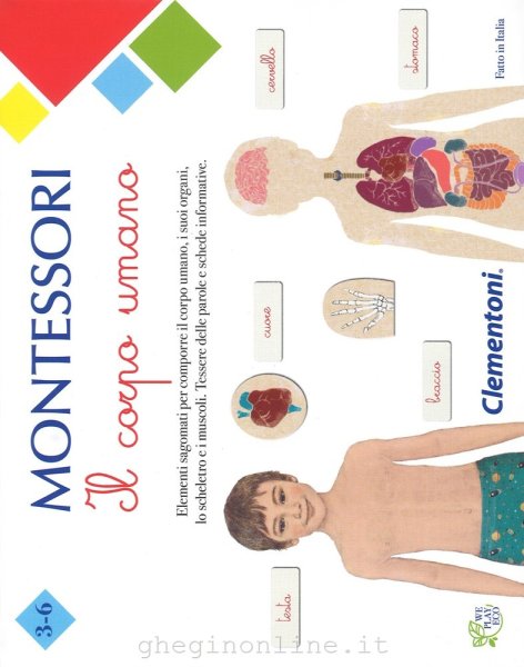 Educativo Clementoni 16103 Montessori Il corpo Umano