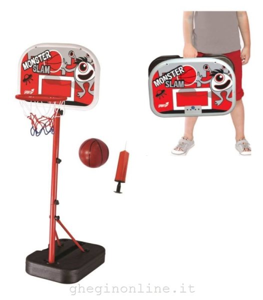 Mandelli Piantana Basket Monster Slam Misura Regolabile 138/166 Cm.