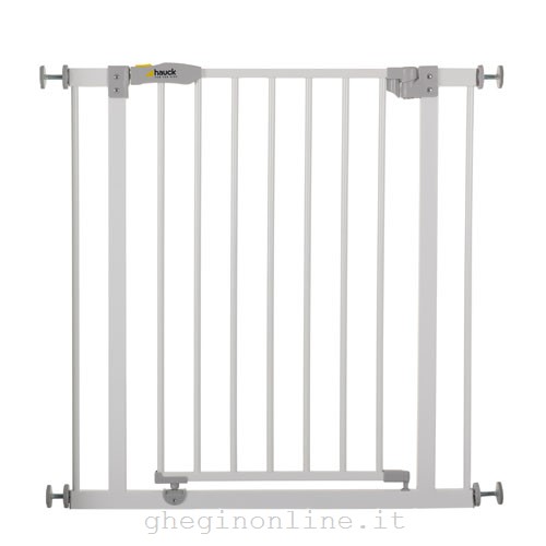Hauck Open'n Stop cancello per la sicurezza del bambino Metallo Grigio, Bianco