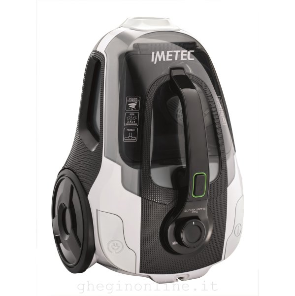 8142 Imetec Eco Extreme Pro Aspirapolvere [Classe di efficienza energetica A], 800 W, A cilindro, Secco, Senza sacchetto, 2 L, HEPA