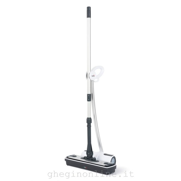 PTEU0281 Polti Moppy White, Pulitore a vapore verticale, 0,7 L, Nero, Bianco, 1,8 m, CE, 1500 W