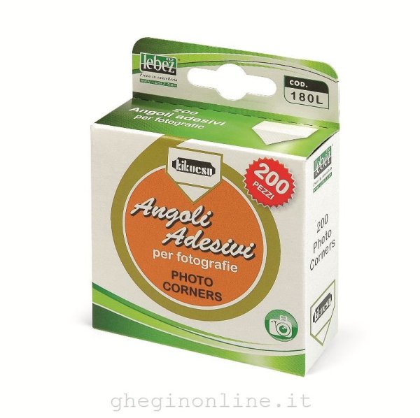 Lebez Scatolina 200 Angoli Adesivi Ideali Per Album Foto - Confezione 10 Scatoline