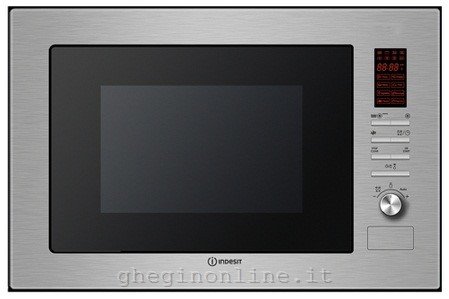 Indesit MWI 222.1 X, Da incasso, 25 L, 900 W, Pulsanti, Manopola, Acciaio inossidabile, 1100 W