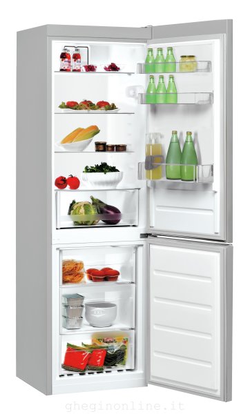 Indesit LR8 S1 F S frigorifero con congelatore Libera installazione 337 L Argento