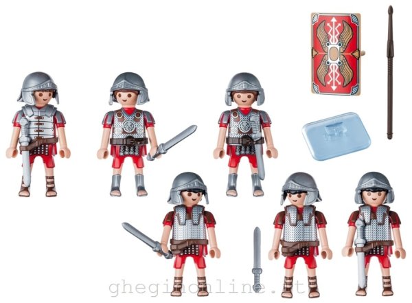 Playmobil Romer PLAYMOBIL ROMANI, SOLDATINI Con Centurione