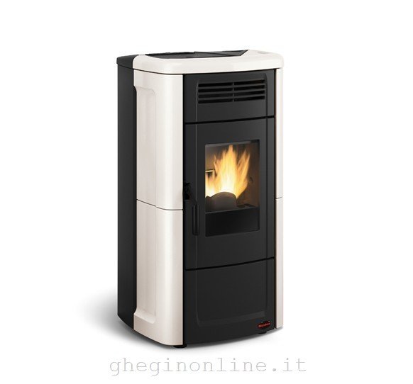 Extraflame La Nordica Novella, Libera installazione, Nero, Bianco, 18 kg, CE, Pellet, 295 m³