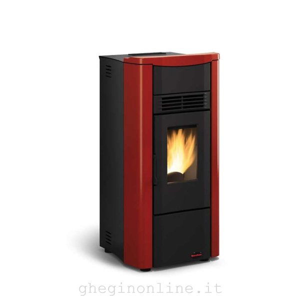 La Nordica Giusy Plus stufa Libera installazione GPL, Pellet Nero, Borgogna