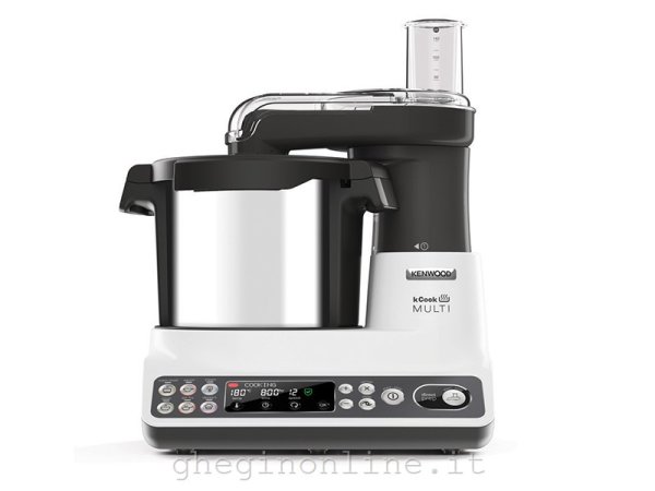 0W20610007 Kenwood kCook Multi CCL401WH, 4,5 L, 1500 W, Grigio, Bianco, Plastica, Acciaio inossidabile, 335 mm