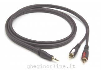 G&BL HPD35, 3.5mm, 2 x RCA, 1 m, Nero