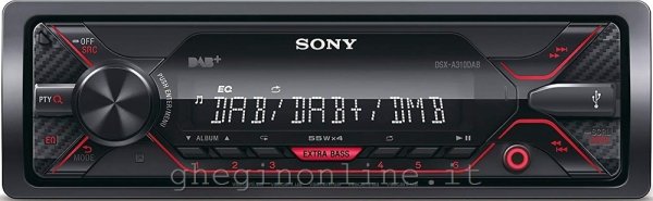 Sony DSX-A310KIT Nero, Rosso 220 W