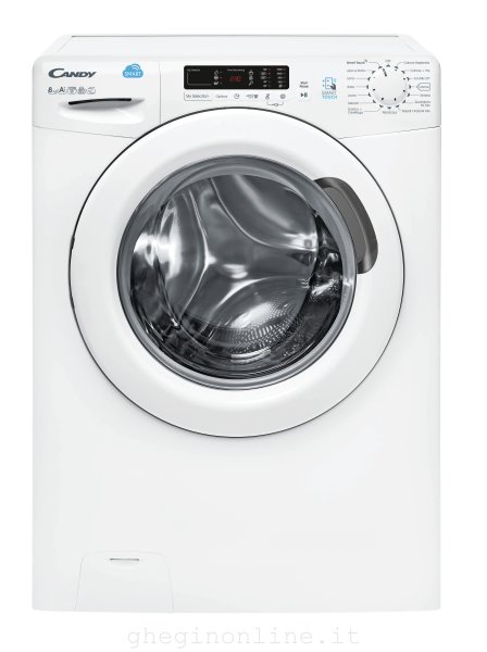 31007175 Candy CS1282D301, Caricamento frontale, 8 kg, B, 78 dB, 1200 Giri/min, A+++