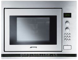 Smeg FMC30X-2, Da incasso, 30 L, 900 W, Pulsanti, Acciaio inossidabile, 1500 W