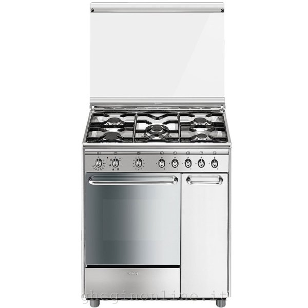 Smeg CX81SV2 cucina Piano cottura Gas Acciaio inossidabile A