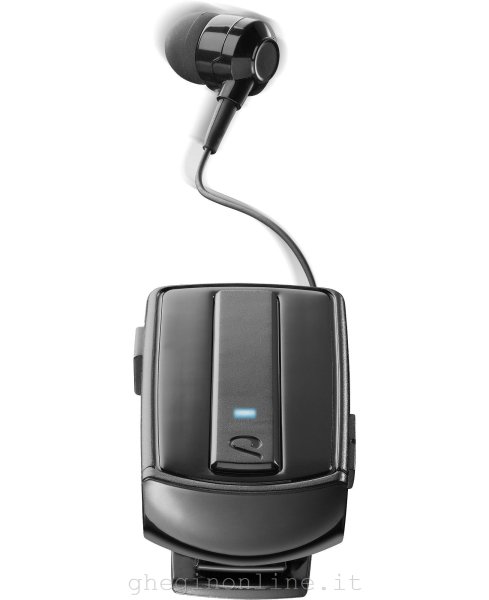 Cellularline ROLLER CLIP HEADSET IN-EAR Auricolare in-ear con cavo riavvolgibile e clip BluetoothВ senza fili