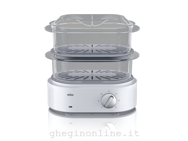 0X23611003 Braun FS 5100, 2 cestello/i, Bianco, Superficie piana, Manopola, Frontale, 3,1 L