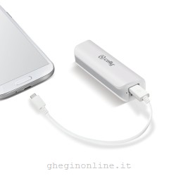Celly Li-Ion 2600mAh batteria portatile Ioni di Litio Bianco