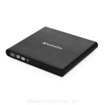 VERBATIM - Masterizzatore Verbatim 98938 SLIMLINE External CD/DVD Writer Black