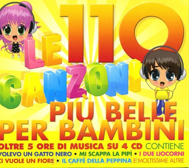 A1 Entertainment Le 110 canzoni più belle per bambini, 4CD CD Musica per bambini Various