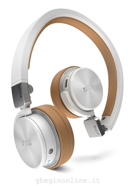 AKG Y45BT Cuffia Padiglione auricolare Connettore 3.5 mm Bluetooth Beige, Bianco