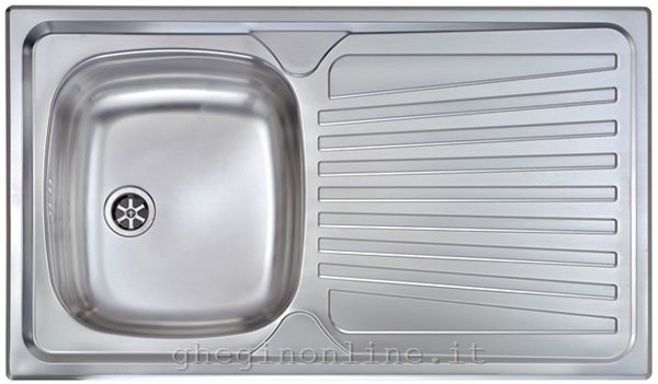 CM Mondial 86 x 50 1V Lavello ad incasso Rettangolare Acciaio inossidabile