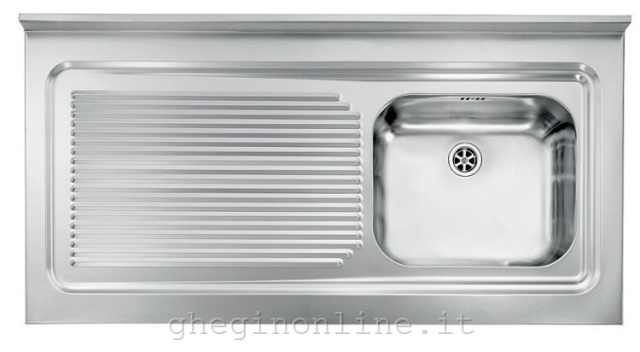 CM Rossana 120x60 1V Lavello ad incasso Rettangolare Acciaio inossidabile