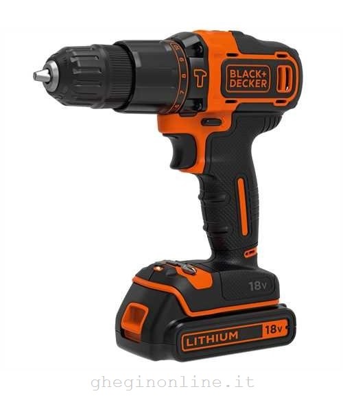 Black & Decker BDCHD18KB Nero, Arancione