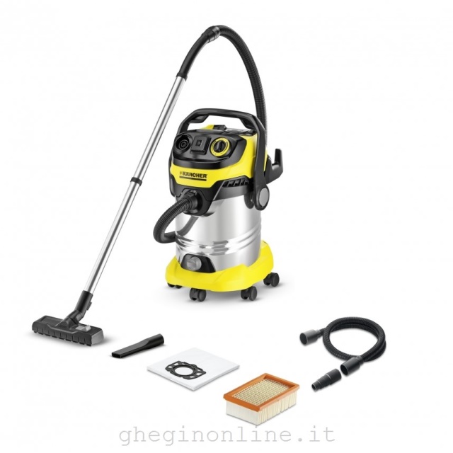 MisterVaC 10 Sacchetti Per Aspirapolvere Kärcher MV 6 P Premium 2000W + Set 3 Ugelli