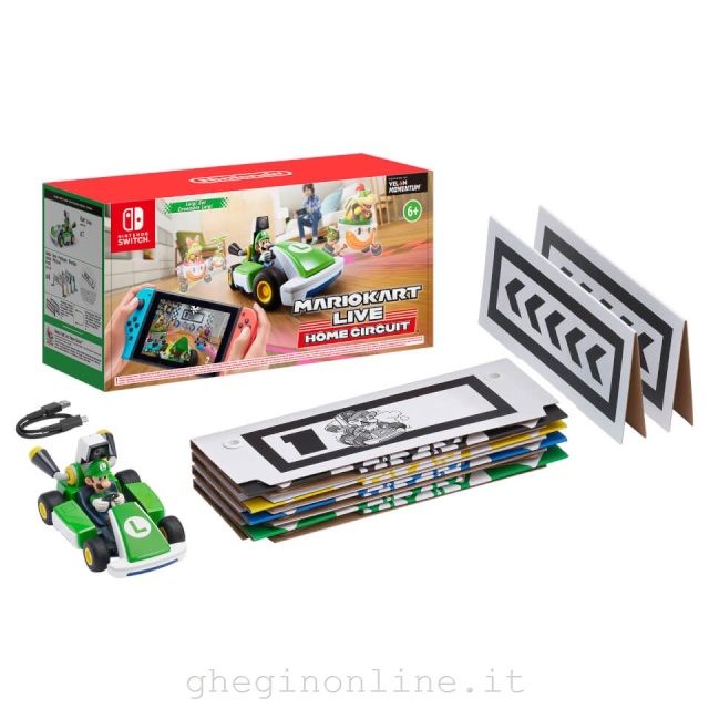 Nintendo Mario Kart Live: Home Circuit Luigi Set Motore elettrico Auto