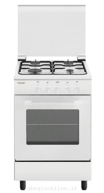 Glem Gas AE55MXF3 cucina Piano cottura Bianco