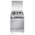 Glem Gas - Glem Gas U664VI, Piano cottura, Acciaio inossidabile, Manopola, Frontale, Gas, 4 Fornello(i)