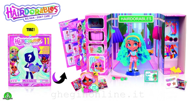 Giochi Preziosi Hairdorables HAA03, Set per acconciatura dei capelli per bambola, Ragazza, 3 anno/i