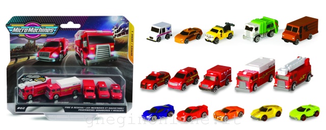 Giochi Preziosi Micro Machines - 5 veicoli ed ambientazione