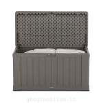 LIFETIME - Esterni da Vivere Baule Small, 1280 x 640 x 670 mm, scatola di conservazione, Armadietto portaoggetti, Marrone, Rettangolare, Polietilene ad alta intensità, Monocromatico, Esterno