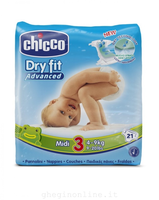 Chicco Dryfit Advanced Midi 4-9kg 21pz