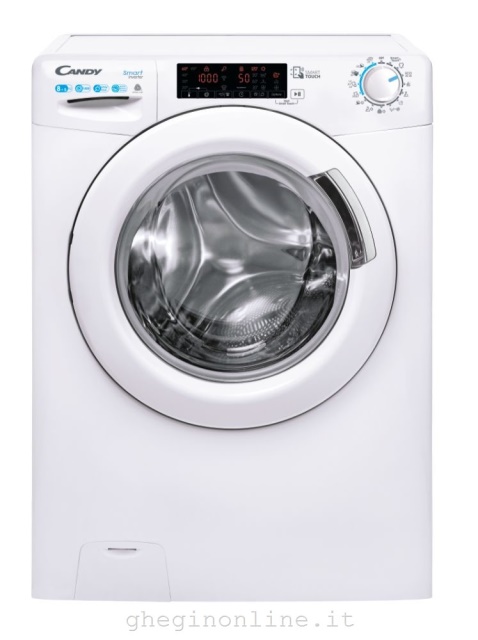 Candy Smart Inverter CSWS 485TWME/1-S lavasciuga Libera installazione Caricamento frontale Bianco D
